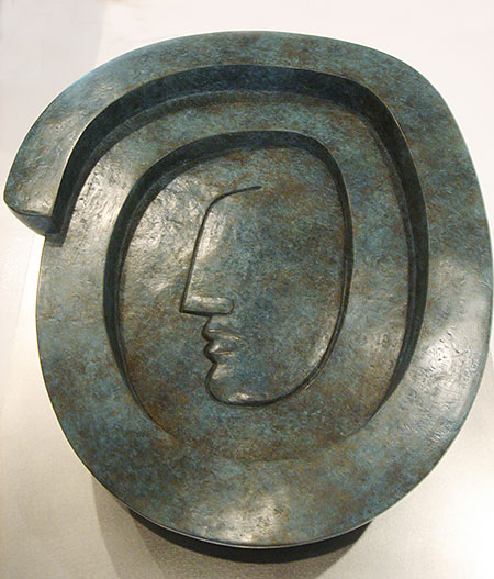 Spiral Face, Bronze, 2006